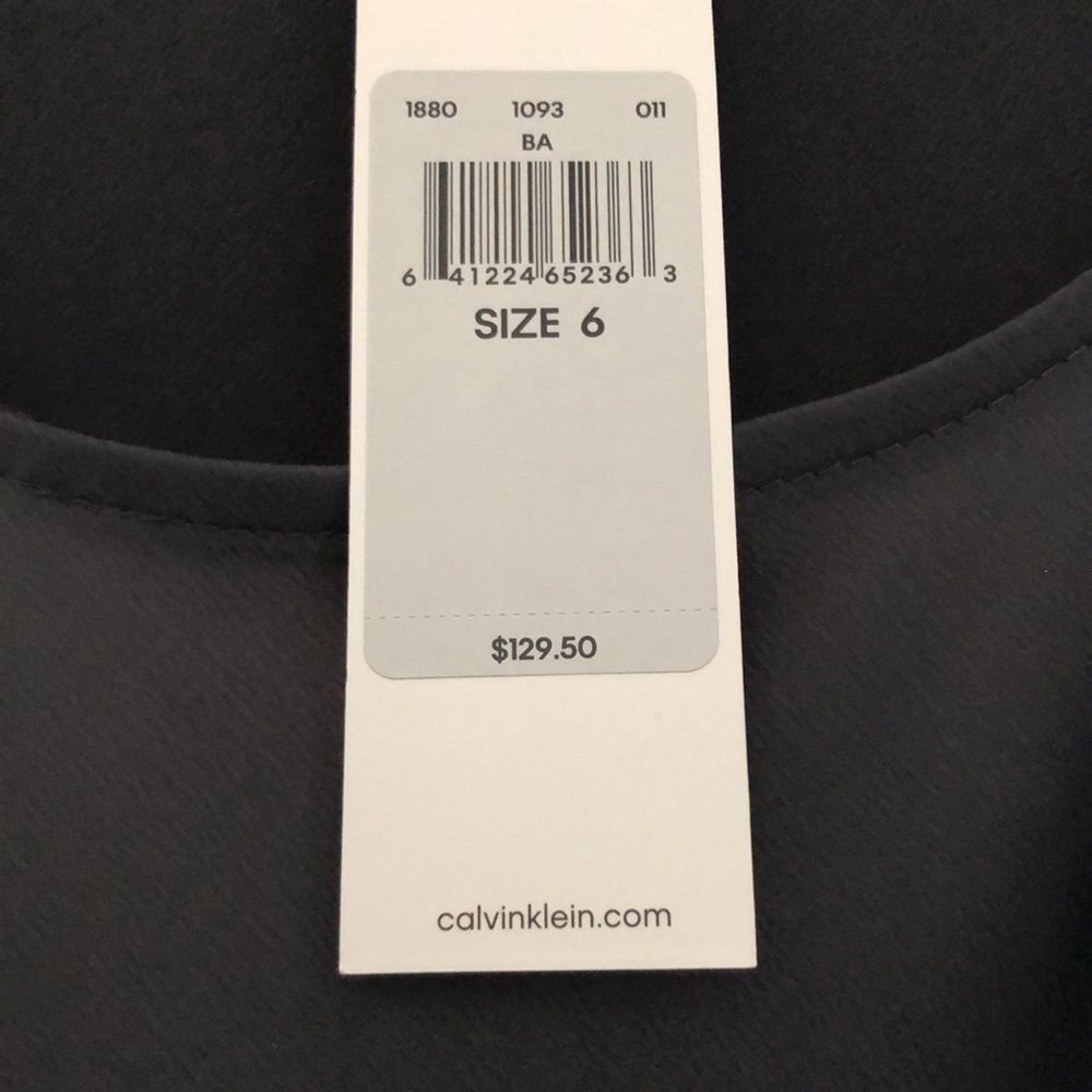 NWT Calvin Klein Grey Formal or Prom Dress   S6 - Picture 3 of 15